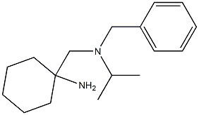 1-{[benzyl(propan-2-yl)amino]methyl}cyclohexan-1-amine Struktur