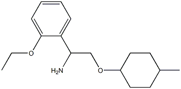 1-{1-amino-2-[(4-methylcyclohexyl)oxy]ethyl}-2-ethoxybenzene Struktur