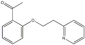 1-{2-[2-(pyridin-2-yl)ethoxy]phenyl}ethan-1-one Struktur