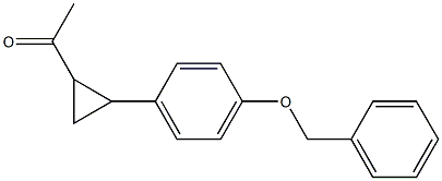 1-{2-[4-(benzyloxy)phenyl]cyclopropyl}ethan-1-one Struktur