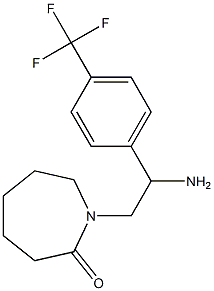 1-{2-amino-2-[4-(trifluoromethyl)phenyl]ethyl}azepan-2-one Struktur