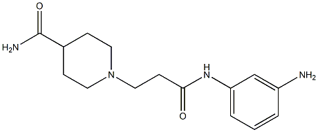 1-{3-[(3-aminophenyl)amino]-3-oxopropyl}piperidine-4-carboxamide Struktur