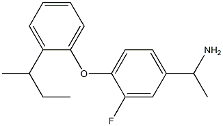 1-{4-[2-(butan-2-yl)phenoxy]-3-fluorophenyl}ethan-1-amine Struktur