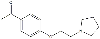 1-{4-[2-(pyrrolidin-1-yl)ethoxy]phenyl}ethan-1-one Struktur