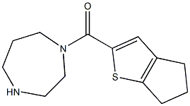 1-{4H,5H,6H-cyclopenta[b]thiophen-2-ylcarbonyl}-1,4-diazepane Struktur