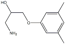 1-amino-3-(3,5-dimethylphenoxy)propan-2-ol Struktur