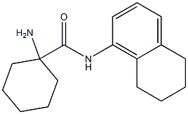 1-amino-N-(5,6,7,8-tetrahydronaphthalen-1-yl)cyclohexane-1-carboxamide Struktur