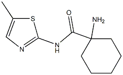 1-amino-N-(5-methyl-1,3-thiazol-2-yl)cyclohexanecarboxamide Struktur