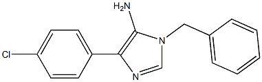 1-benzyl-4-(4-chlorophenyl)-1H-imidazol-5-amine Struktur