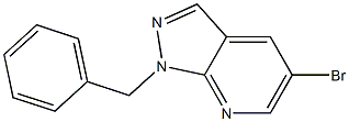 1-benzyl-5-bromo-1H-pyrazolo[3,4-b]pyridine Struktur