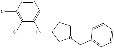 1-benzyl-N-(2,3-dichlorophenyl)pyrrolidin-3-amine Struktur