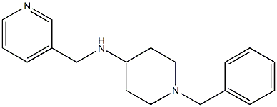 1-benzyl-N-(pyridin-3-ylmethyl)piperidin-4-amine Struktur