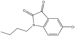 1-butyl-5-chloro-2,3-dihydro-1H-indole-2,3-dione Struktur