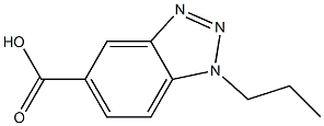 1-propyl-1H-1,2,3-benzotriazole-5-carboxylic acid Struktur