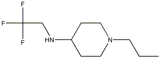 1-propyl-N-(2,2,2-trifluoroethyl)piperidin-4-amine Struktur