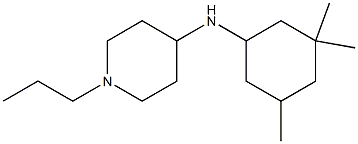 1-propyl-N-(3,3,5-trimethylcyclohexyl)piperidin-4-amine Struktur