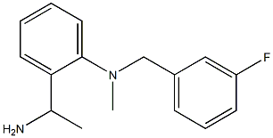 2-(1-aminoethyl)-N-[(3-fluorophenyl)methyl]-N-methylaniline Struktur