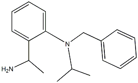 2-(1-aminoethyl)-N-benzyl-N-(propan-2-yl)aniline Struktur