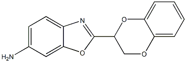 2-(2,3-dihydro-1,4-benzodioxin-2-yl)-1,3-benzoxazol-6-amine Struktur