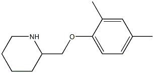 2-(2,4-dimethylphenoxymethyl)piperidine Struktur