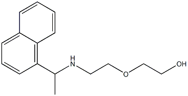 2-(2-{[1-(naphthalen-1-yl)ethyl]amino}ethoxy)ethan-1-ol Struktur