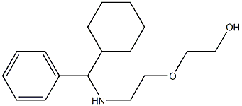 2-(2-{[cyclohexyl(phenyl)methyl]amino}ethoxy)ethan-1-ol Struktur