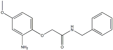 2-(2-amino-4-methoxyphenoxy)-N-benzylacetamide Struktur