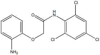 2-(2-aminophenoxy)-N-(2,4,6-trichlorophenyl)acetamide Struktur