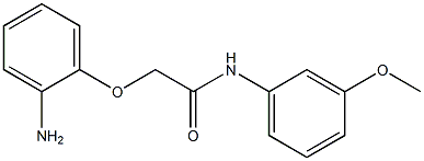 2-(2-aminophenoxy)-N-(3-methoxyphenyl)acetamide Struktur