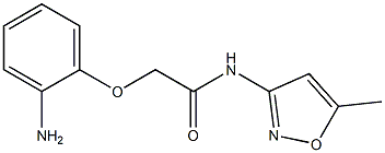 2-(2-aminophenoxy)-N-(5-methylisoxazol-3-yl)acetamide Struktur