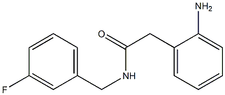 2-(2-aminophenyl)-N-[(3-fluorophenyl)methyl]acetamide Struktur