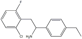 2-(2-chloro-6-fluorophenyl)-1-(4-ethylphenyl)ethan-1-amine Struktur