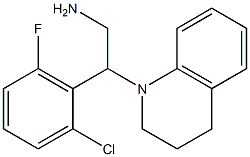 2-(2-chloro-6-fluorophenyl)-2-(1,2,3,4-tetrahydroquinolin-1-yl)ethan-1-amine Struktur