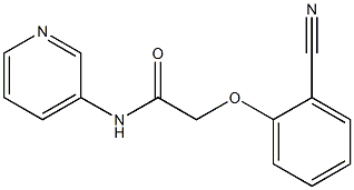 2-(2-cyanophenoxy)-N-pyridin-3-ylacetamide Struktur