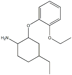 2-(2-ethoxyphenoxy)-4-ethylcyclohexanamine Struktur