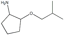 2-(2-methylpropoxy)cyclopentan-1-amine Struktur