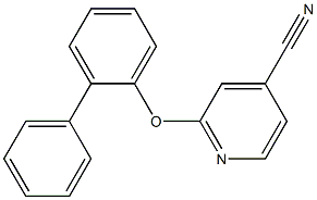 2-(2-phenylphenoxy)pyridine-4-carbonitrile Struktur