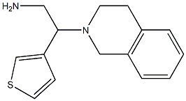 2-(3,4-dihydroisoquinolin-2(1H)-yl)-2-thien-3-ylethanamine Struktur