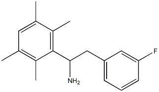 2-(3-fluorophenyl)-1-(2,3,5,6-tetramethylphenyl)ethan-1-amine Struktur