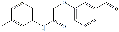 2-(3-formylphenoxy)-N-(3-methylphenyl)acetamide Struktur