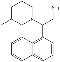 2-(3-methylpiperidin-1-yl)-2-(naphthalen-1-yl)ethan-1-amine Struktur