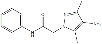 2-(4-amino-3,5-dimethyl-1H-pyrazol-1-yl)-N-phenylacetamide Struktur