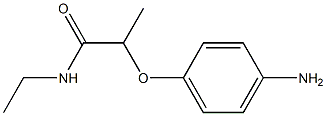 2-(4-aminophenoxy)-N-ethylpropanamide Struktur