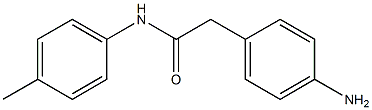 2-(4-aminophenyl)-N-(4-methylphenyl)acetamide Struktur