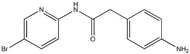 2-(4-aminophenyl)-N-(5-bromopyridin-2-yl)acetamide Struktur