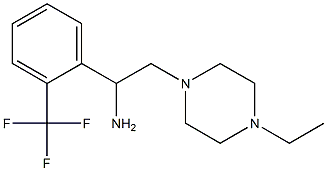 2-(4-ethylpiperazin-1-yl)-1-[2-(trifluoromethyl)phenyl]ethan-1-amine Struktur