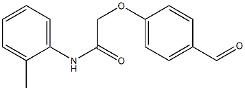 2-(4-formylphenoxy)-N-(2-methylphenyl)acetamide Struktur