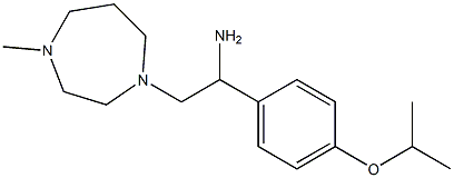 2-(4-methyl-1,4-diazepan-1-yl)-1-[4-(propan-2-yloxy)phenyl]ethan-1-amine Struktur