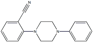 2-(4-phenylpiperazin-1-yl)benzonitrile Struktur