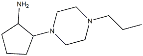 2-(4-propylpiperazin-1-yl)cyclopentanamine Struktur